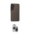 ieg™ Galaxy S24 Kılıf Ahenk Çizgi Serisi - Siyah Vanessa Magic Hayalet Cam