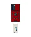 ieg™ Galaxy S24 Kılıf Ahenk Klasik - Şeffaf Pasifik Cam Ekran Koruyucu