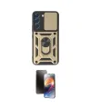 ieg™ Galaxy S24 Kılıf Ahenk Klasik - Siyah 3D Antistatik Mat Seramik Nano Ekran Koruyucu
