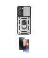 ieg™ Galaxy S24 Kılıf Ahenk Klasik - Siyah 3D Antistatik Mat Seramik Nano Ekran Koruyucu