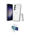 ieg™ Galaxy S24 Kılıf Ahenk Yansıma Prime - Siyah 3D Antistatik Cam Ekran Koruyucu