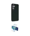 ieg™ Galaxy S24 Kılıf Akış Asil Koleksiyonu - Siyah 3D Antistatik Cam Ekran Koruyucu