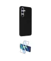 ieg™ Galaxy S24 Kılıf Akış Asil Koleksiyonu - Siyah 3D Antistatik Cam Ekran Koruyucu