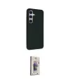 ieg™ Galaxy S24 Kılıf Akış Asil Koleksiyonu - Siyah Bilvis 3D Cam Ekran Koruyucu