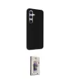 ieg™ Galaxy S24 Kılıf Akış Asil Koleksiyonu - Siyah Bilvis 3D Cam Ekran Koruyucu