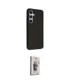 ieg™ Galaxy S24 Kılıf Akış Asil Koleksiyonu - Siyah Bilvis 3D Cam Ekran Koruyucu
