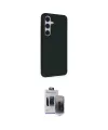 ieg™ Galaxy S24 Kılıf Akış Asil Koleksiyonu - Siyah Vanessa Magic Hayalet Cam