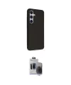 ieg™ Galaxy S24 Kılıf Akış Asil Koleksiyonu - Siyah Vanessa Magic Hayalet Cam