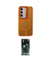 ieg™ Galaxy S24 Kılıf Akış Form - Şeffaf 360 Full Body Arka Koruyucu