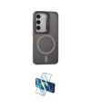 ieg™ Galaxy S24 Kılıf Akış Form - Siyah 3D Antistatik Cam Ekran Koruyucu