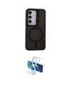 ieg™ Galaxy S24 Kılıf Akış Form - Siyah 3D Antistatik Cam Ekran Koruyucu
