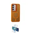 ieg™ Galaxy S24 Kılıf Akış Form - Siyah 3D Antistatik Cam Ekran Koruyucu