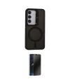 ieg™ Galaxy S24 Kılıf Akış Form - Siyah 3D Antistatik Hayalet Cam Ekran Koruyucu