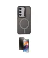 ieg™ Galaxy S24 Kılıf Akış Form - Siyah 3D Antistatik Mat Seramik Nano Ekran Koruyucu