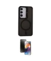 ieg™ Galaxy S24 Kılıf Akış Form - Siyah 3D Antistatik Mat Seramik Nano Ekran Koruyucu