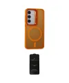 ieg™ Galaxy S24 Kılıf Akış Form - Siyah 6D Antistatik Mat Seramik Hayalet Nano Ekran Koruyucu