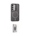 ieg™ Galaxy S24 Kılıf Akış Form - Siyah Bilvis 3D Cam Ekran Koruyucu