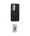 ieg™ Galaxy S24 Kılıf Akış Form - Siyah Bilvis 3D Cam Ekran Koruyucu