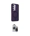 ieg™ Galaxy S24 Kılıf Akış Form - Siyah Vanessa Magic Hayalet Cam