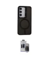 ieg™ Galaxy S24 Kılıf Akış Form - Siyah Vanessa Magic Hayalet Cam