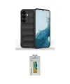 ieg™ Galaxy S24 Kılıf Atlas Koleksiyonu - Siyah Polymer Nano Ekran Koruyucu