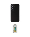 ieg™ Galaxy S24 Kılıf Doruk Asil Koleksiyonu - Siyah Polymer Nano Ekran Koruyucu