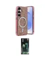 ieg™ Galaxy S24 Kılıf Eksen Çizgi - Şeffaf 360 Full Body Arka Koruyucu