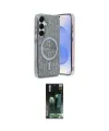 ieg™ Galaxy S24 Kılıf Eksen Çizgi - Şeffaf 360 Full Body Arka Koruyucu