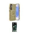 ieg™ Galaxy S24 Kılıf Eksen Çizgi - Siyah 360 Mat Full Body Arka Koruyucu