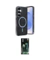 ieg™ Galaxy S24 Kılıf Eksen Çizgi - Siyah 360 Mat Full Body Arka Koruyucu