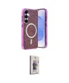 ieg™ Galaxy S24 Kılıf Eksen Çizgi - Siyah Bilvis 3D Cam Ekran Koruyucu