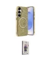 ieg™ Galaxy S24 Kılıf Eksen Çizgi - Siyah Bilvis 3D Cam Ekran Koruyucu