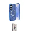 ieg™ Galaxy S24 Kılıf Eksen Çizgi - Siyah Bilvis 3D Cam Ekran Koruyucu