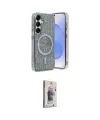 ieg™ Galaxy S24 Kılıf Eksen Çizgi - Siyah Bilvis 3D Cam Ekran Koruyucu