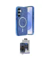 ieg™ Galaxy S24 Kılıf Eksen Çizgi - Siyah Vanessa Magic Cam