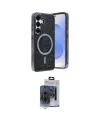 ieg™ Galaxy S24 Kılıf Eksen Çizgi - Siyah Vanessa Magic Cam