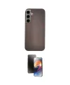 ieg™ Galaxy S24 Kılıf Eksen Prime - Siyah 3D Antistatik Mat Seramik Nano Ekran Koruyucu
