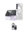 ieg™ Galaxy S24 Kılıf Nova Doku - Siyah Vanessa Magic Hayalet Cam
