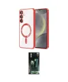 ieg™ Galaxy S24 Kılıf Nova Işık Özel Seri - Şeffaf 360 Full Body Arka Koruyucu