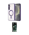ieg™ Galaxy S24 Kılıf Nova Işık Özel Seri - Şeffaf 360 Full Body Arka Koruyucu