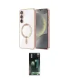 ieg™ Galaxy S24 Kılıf Nova Işık Özel Seri - Siyah 360 Mat Full Body Arka Koruyucu