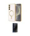 ieg™ Galaxy S24 Kılıf Nova Işık Özel Seri - Siyah 3D Antistatik Hayalet Cam Ekran Koruyucu