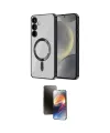 ieg™ Galaxy S24 Kılıf Nova Işık Özel Seri - Siyah 3D Antistatik Mat Seramik Nano Ekran Koruyucu