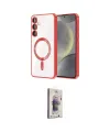 ieg™ Galaxy S24 Kılıf Nova Işık Özel Seri - Siyah Bilvis 3D Cam Ekran Koruyucu