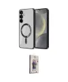 ieg™ Galaxy S24 Kılıf Nova Işık Özel Seri - Siyah Bilvis 3D Cam Ekran Koruyucu