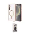 ieg™ Galaxy S24 Kılıf Nova Işık Özel Seri - Siyah Bilvis Hayalet Cam Ekran Koruyucu