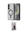 ieg™ Galaxy S24 Kılıf Nova Işık Özel Seri - Siyah Bilvis Hayalet Cam Ekran Koruyucu