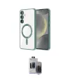 ieg™ Galaxy S24 Kılıf Nova Işık Özel Seri - Siyah Vanessa Magic Hayalet Cam
