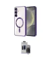ieg™ Galaxy S24 Kılıf Nova Işık Özel Seri - Siyah Vanessa Magic Hayalet Cam