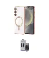 ieg™ Galaxy S24 Kılıf Nova Işık Özel Seri - Siyah Vanessa Magic Hayalet Cam